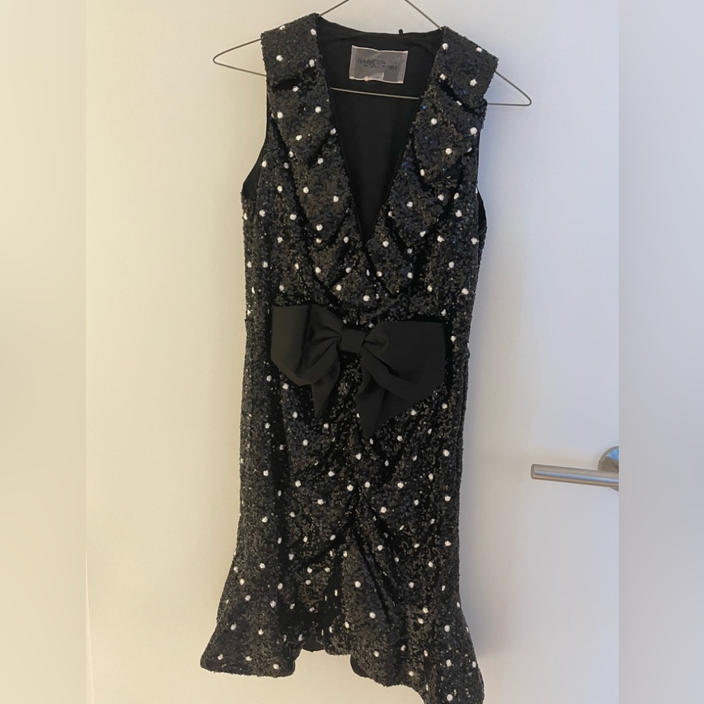 Giambattista Valli H&M black sequin dress